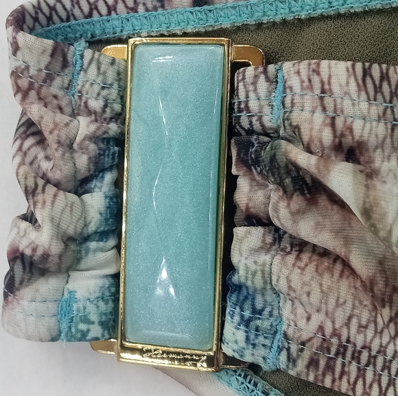 Paula Hermanny by Vixx bikini Snake Print Aqua Jewelled - Picture 5 of 9